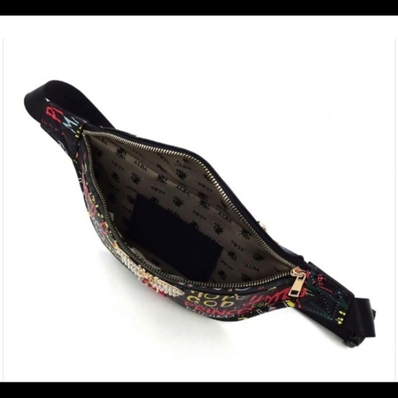 Multi Graffiti Queen Bee Stripe Fanny Pack Waist - Picture 2 of 7